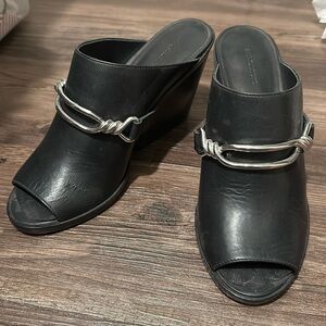 ALL SAINTS LEATHER MULES